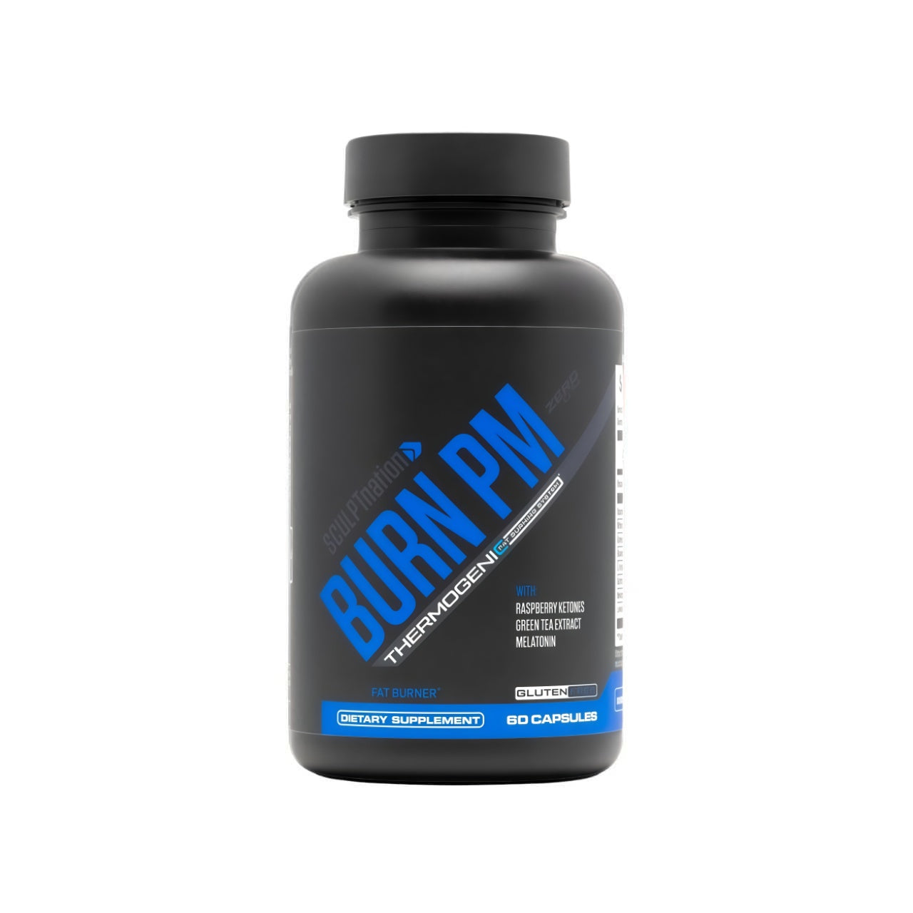 Sculpt Nation by V Shred Burn PM - Night Time Fat Burner - Appetite Suppressant and Weight Loss Support - Raspberry Ketones, Green Coffee Bean Extract, Melatonin - 60 Gluten Free Capsules