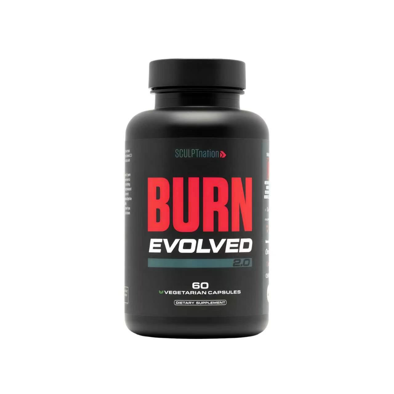 Sculpt Nation by V Shred Burn ThermogenicFat Burner for Men & Women - Daytime FatBurner Metabolism Booster - PremiumCapsimax Cayenne Pepper, Chromax, PatentedIngredients - 60 Natural Veggie Pills
