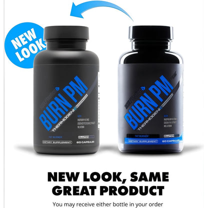 Sculpt Nation by V Shred Burn PM - Night Time Fat Burner - Appetite Suppressant and Weight Loss Support - Raspberry Ketones, Green Coffee Bean Extract, Melatonin - 60 Gluten Free Capsules