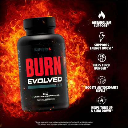 Sculpt Nation by V Shred Burn ThermogenicFat Burner for Men & Women - Daytime FatBurner Metabolism Booster - PremiumCapsimax Cayenne Pepper, Chromax, PatentedIngredients - 60 Natural Veggie Pills