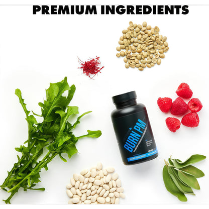 Sculpt Nation by V Shred Burn PM - Night Time Fat Burner - Appetite Suppressant and Weight Loss Support - Raspberry Ketones, Green Coffee Bean Extract, Melatonin - 60 Gluten Free Capsules